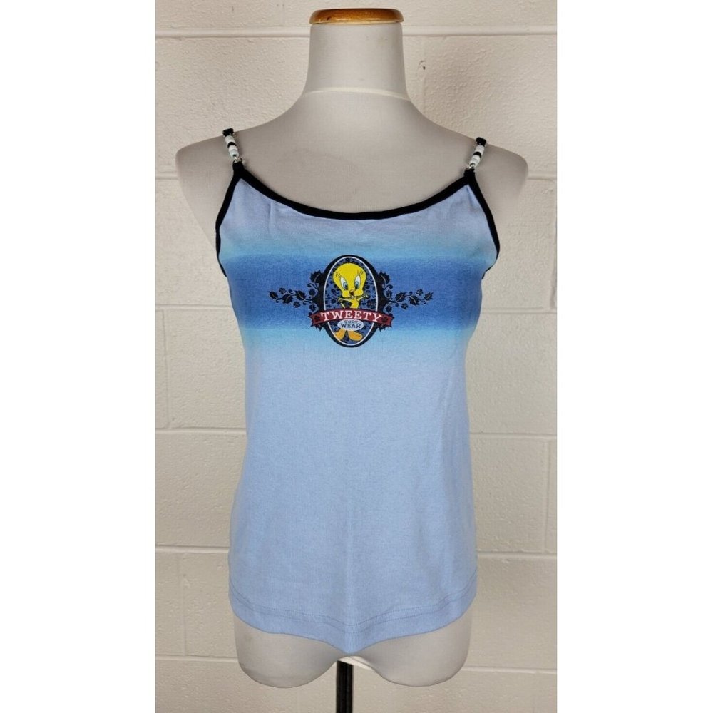 Vintage 90s NWT Warner Bros Looney‎ Tunes Tweety Surf Wear Tie Dye Tank Top XL